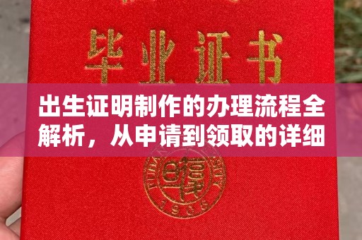 达川出生证明制作的办理流程全解析，从申请到领取的详细指南