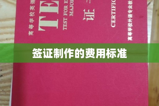 达川签证制作的费用标准