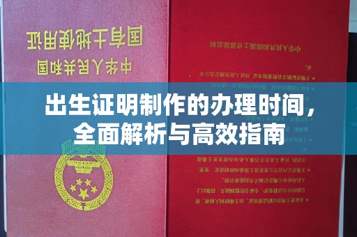 达川出生证明制作的办理时间，全面解析与高效指南
