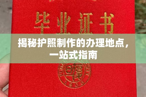 达川揭秘护照制作的办理地点，一站式指南