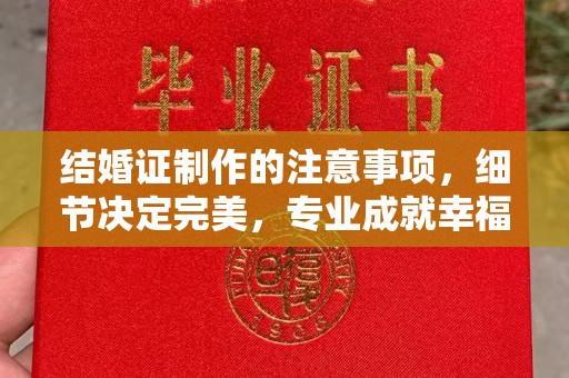 达川结婚证制作的注意事项，细节决定完美，专业成就幸福